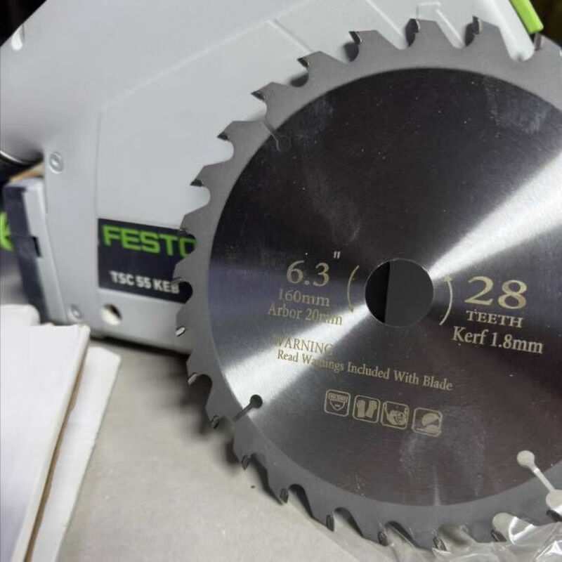 Wen Yijia Festo track saw special woodworking saw blade alternate tooth European pine board gypsum board 28/40 tooth saw blade 160 40 tooth 4 pieces