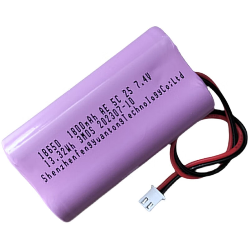 Applicable/Konka fascia gun battery A8 built-in special accessories 7.4v18650 lithium battery pack massager universal rose red 7.4V/1800 mAh delivery 1