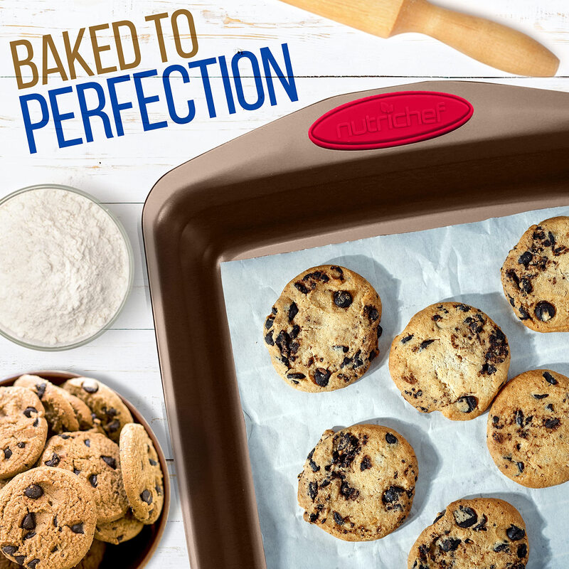 NutriChef 2-piece bakeware set - PFOA-coated carbon steel bakeware - Baking Sheet