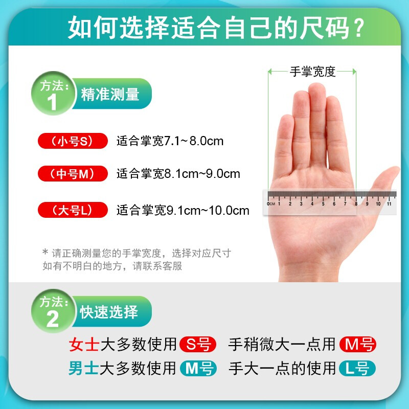 SEMOS Disposable Latex Rubber Gloves Highly Elastic and Comfortable for Cleaning Experiments 100 Pcs/Box Milky White Medium Size