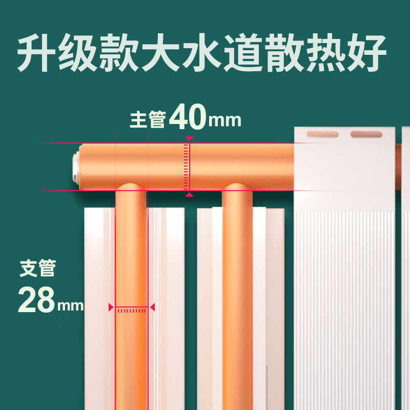 St. Lawrence copper-aluminum supreme 9090 radiator home living room wall-mounted bedroom plumbing radiator central heating supreme 90*90/1 set) 600mm 4 pieces