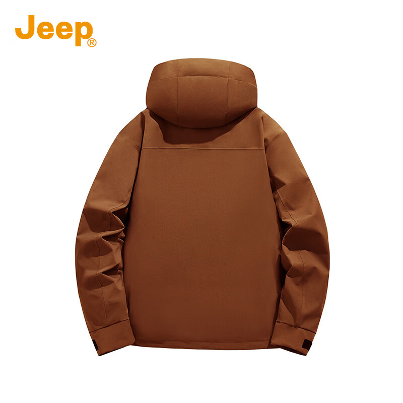 JEEP Jeep three-in-one jacket for men and women, autumn and winter waterproof sports removable liner outdoor mountaineering jacket for men