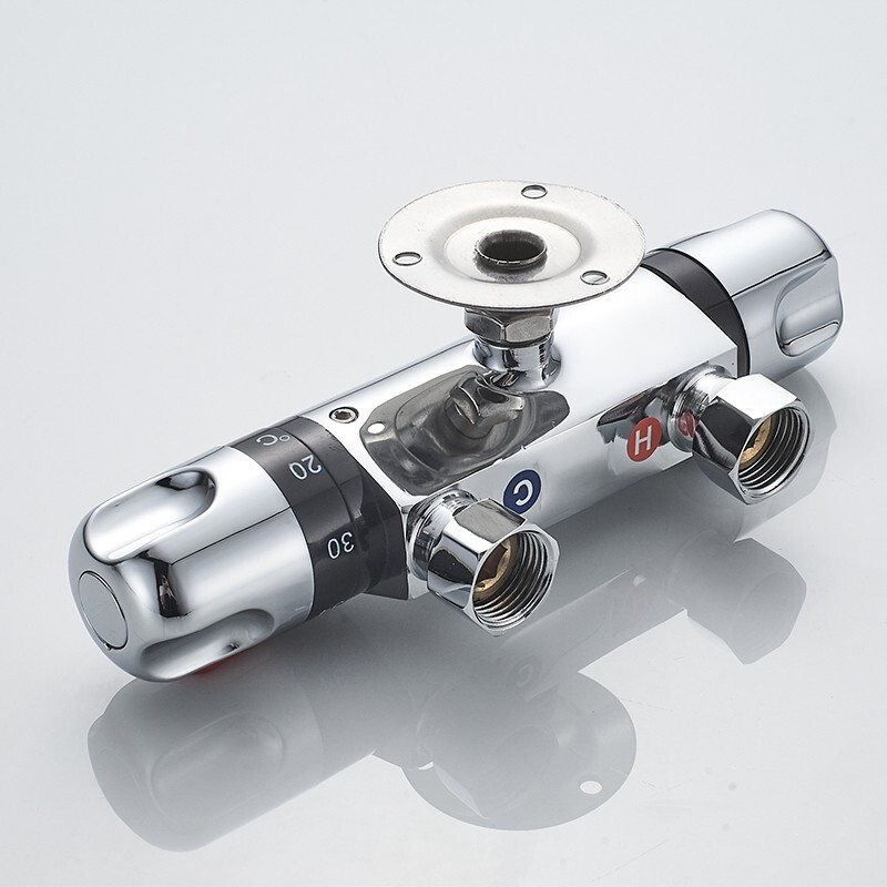 BSITN intelligent thermostatic valve hot and cold exposed water mixing valve brass shower faucet shower switch B20203