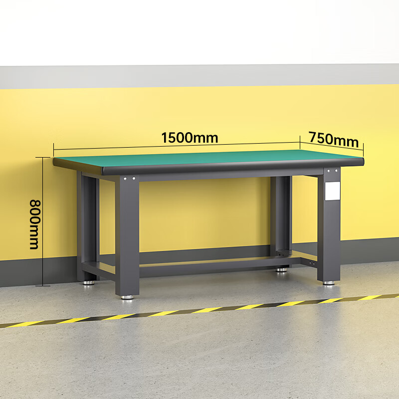 Baigang Heavy Duty Workbench Anti-static Maintenance Table Factory Workshop Fitter Operation Table Assembly Line Packing Table Single Table 1500*750*800mm