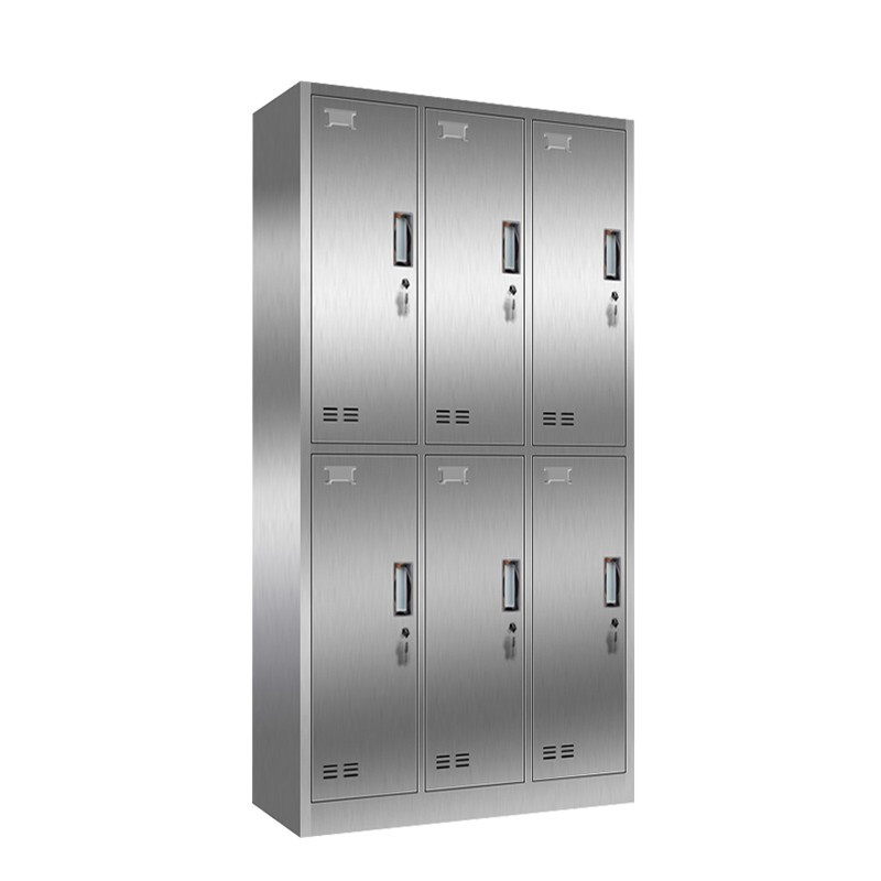 Jingku KINKOCCL304 stainless steel six-door storage cabinet 6-door industrial equipment cabinet workshop tool classification storage cabinet