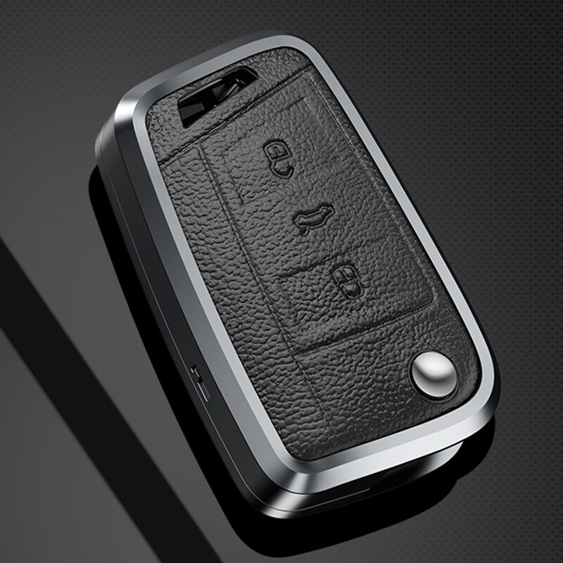 Di Galen Metallic Leather Volkswagen Key Case New Lavida Sagitar Bora Tiguan L Tange Tuyue