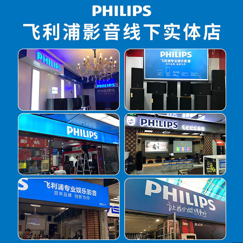 Philips state subsidy home ktv singing complete equipment ktv audio set professional cinema bar stage karaoke singing speaker home karaoke amplifier audio 10-inch professional box full set one-to-four set picture color