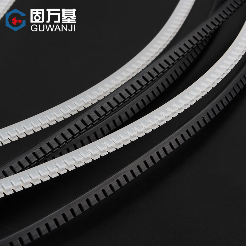 Guwanji Utilized Cable Guard with Free Insulation Protective Cover, Toothed Protective Belt, Toothed Cable Cover Accessories, White KG-010 (10 Meters/Roll)