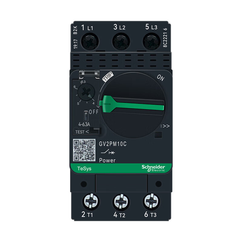 Schneider Electric motor protection circuit breaker thermal magnetic trip knob type control air switch 3P690V GV2PM10C 4~6.3A brand authorization