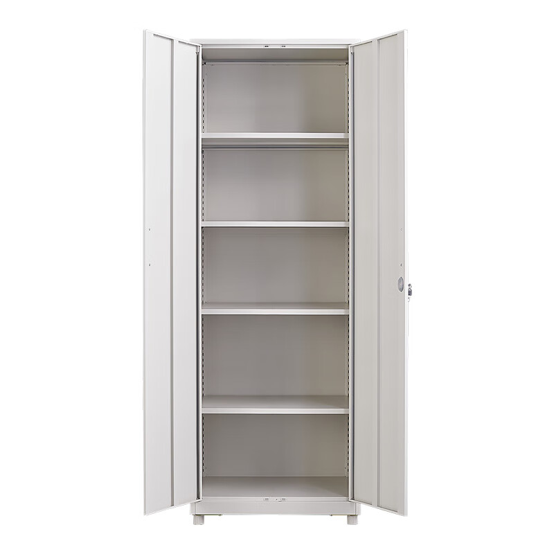 Steel storage cabinet integrated wall-mounted household living room balcony sundries storage cabinet deepened large capacity iron cabinet 1840 height * 600 width * 400 depth mm double door horizontal panel 0.7mm