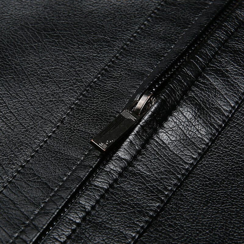 Hengyuanxiang Leather Men's 2024 Autumn and Winter Men's Winter Jackets Velvet Thickened Casual Lapel Middle-aged and Elderly Leather Jacket Tops