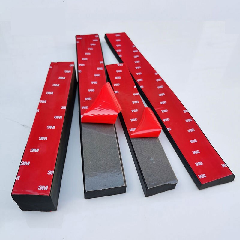 Yili Weizhen self-adhesive rubber strip flat strip solid rubber sealing strip glass shock-absorbing buffer strip anti-slip rubber gasket waterproof wear-resistant and pressure-resistant Thickness 5mm * width 30mm Price per meter