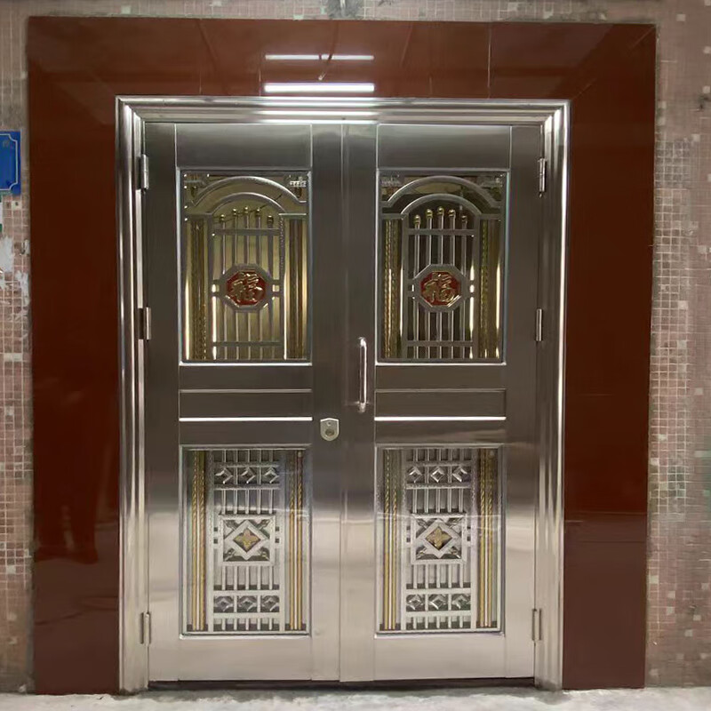 JRB Jiaruibao 304 stainless steel door double door rural household double door self-built house painted villa Roman column double door double door style 2