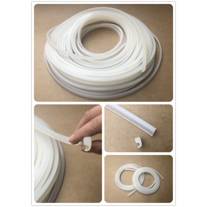 400/500/600 type vacuum machine sealing strip/commercial vacuum packaging machine lid silicone T sealing ring 400 type single chamber 2 meters long 6*12 silicone