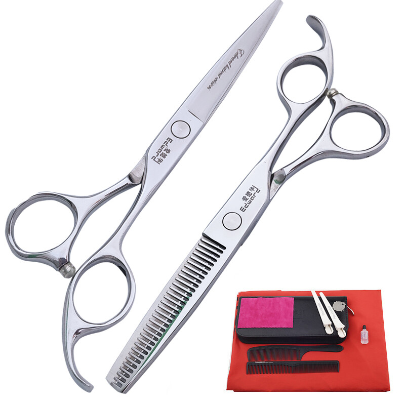 EDWARD hair salon family professional hairdressing scissors bangs shear flat shear thinning shear combination haircut tool set C14