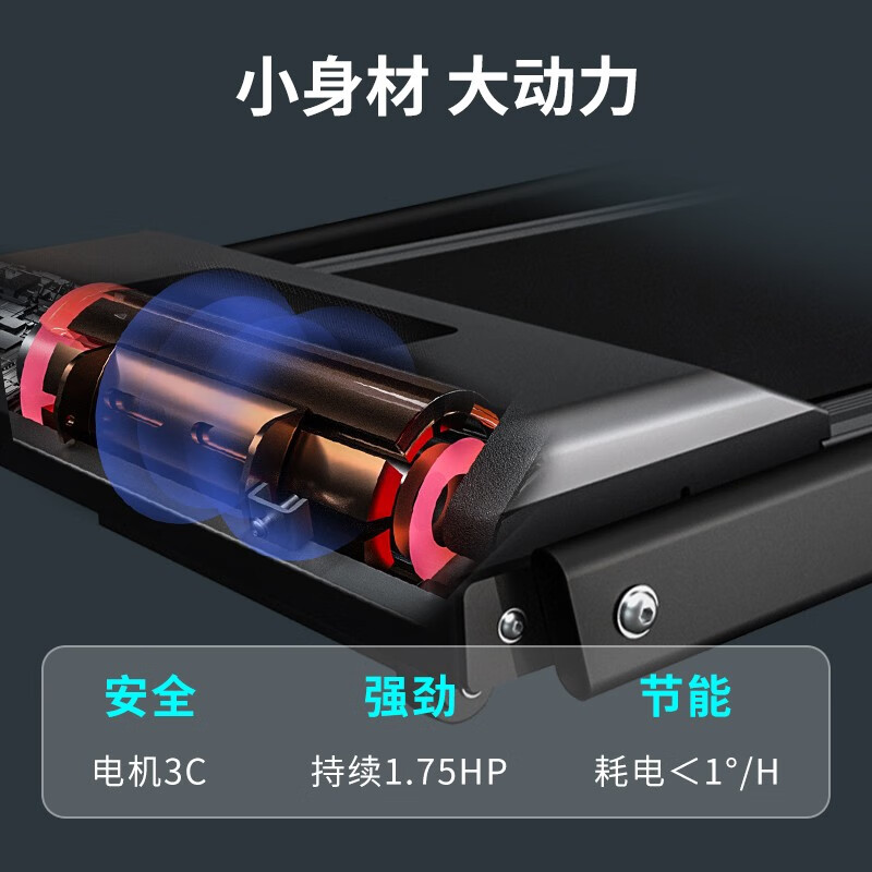 YICHIJIAN Home Treadmill Home Electric Smart Foldable Small Mini Walking Machine Indoor Sports Fitness Equipment Starry Sky Gray Luxury Model