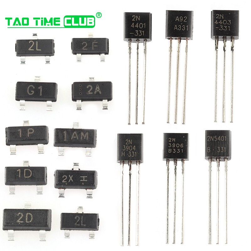 Transistor MMBT5401 MMBTA92 2N3904 A1015 NPN high current printing 2L transistor 2N3904 patch package SOT23 (50 pcs)