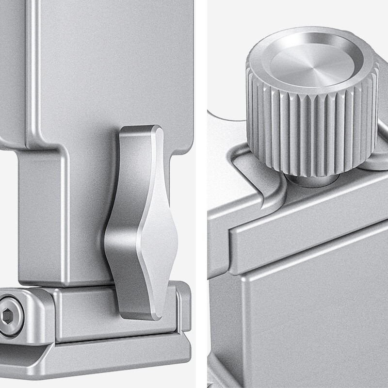 Leofoto PC-120 Folding Tablet Clip Aka Specifications iPad Compact Portable Multi-Function Tablet Clip PC-120 Obsidian Black