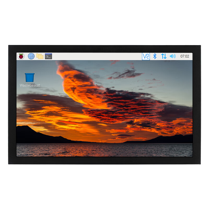 SCHHV 7-inch display VGA HDMI AV multi-interface LCD screen Raspberry Pi computer monitor monitoring extension screen 7-inch display without touch