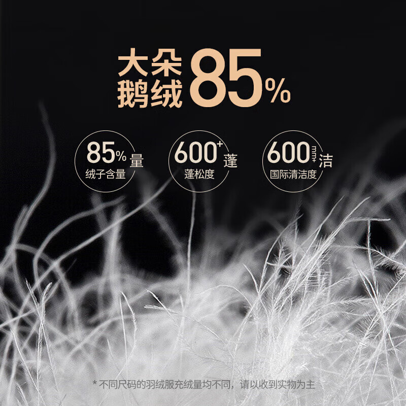 VICUTU Pilot Goose Down Jacket Business Commuting Warm Winter Jacket Black 175/92A