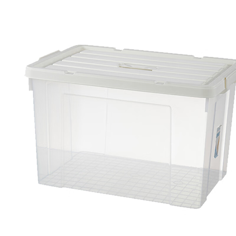 Su Shi 105L transparent white lid waterproof and moisture-proof transparent storage box (price unit) white lid transparent 105L white lid transparent