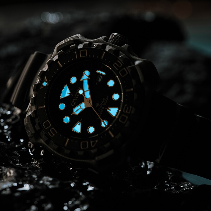 CITIZEN men's watch light kinetic energy Shubot titanium turtle men's diving watch date display 5-year warranty BN0228-06W