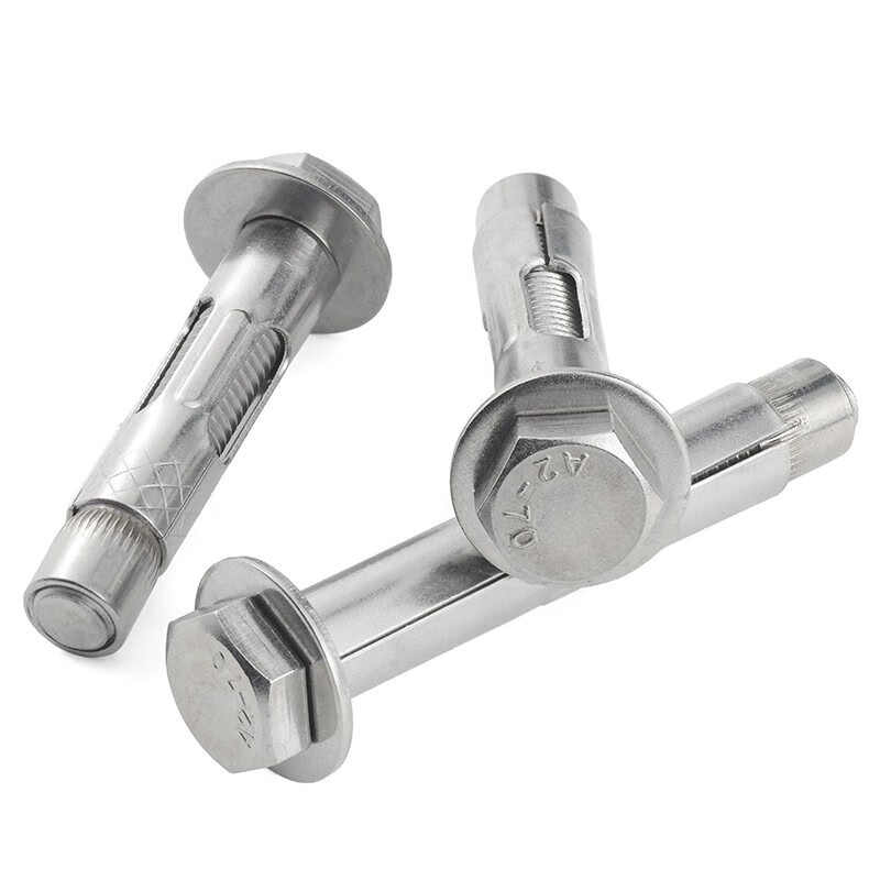 Jinggong (JINGGONG) 304 stainless steel external hexagonal expansion screws, internal expansion bolts, flat head external hexagonal expansion bolts, 30% off M8*60 (10 pieces), punch 10mm