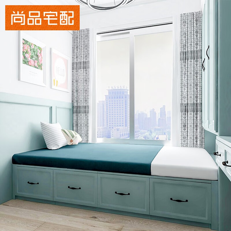 Customized tatami mats for Shangpin Home Furnishings. Customized multi-functional storage bedroom wardrobe combination desk cabinet for small apartment. Prepayment (non-commodity price)