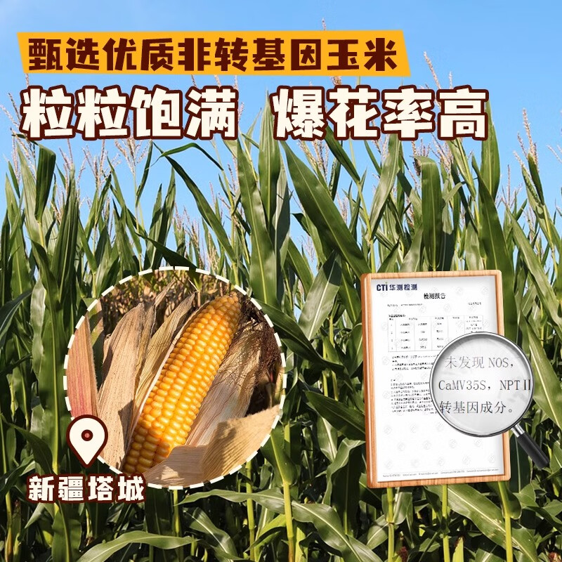 Zhanyi Creamy 3-in-1 Popcorn Corn Kernels 200g*3 Homemade Popcorn Snacks Puffed for Chinese New Year