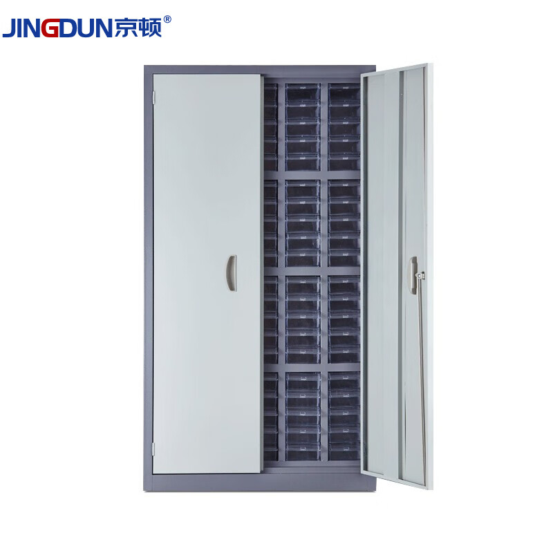 Kingdon parts cabinet electronic components cabinet parts box storage box screw box component box storage cabinet 100 drawers transparent with door