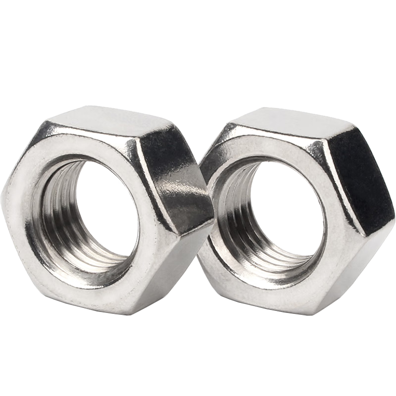 GUWANJI hexagonal nut stainless steel nut hexagonal nut screw nut 304 hexagonal nut M8 100 pieces/pack