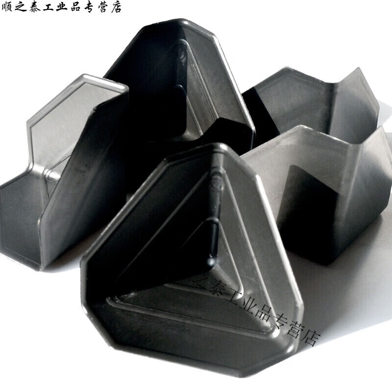 Three-sided plastic corner protectors for express packaging cartons, triangular protective sleeves for packaging furniture, anti-collision and anti-bump corner protectors 55*58-3000 pcs/1 bag