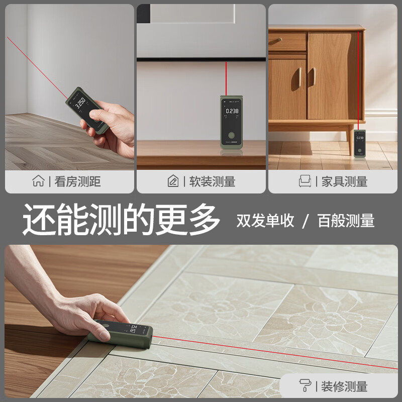 Green forest laser distance meter handheld infrared measuring ruler electronic ruler high precision measuring room instrument distance measuring instrument