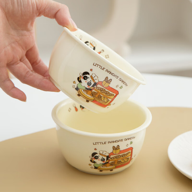 Jin Riman bowls, plates, and tableware 14-piece set, complete set of dishes, souvenirs, wedding housewarming event gifts, gift box, cream-style tableware, 4 bowls, 4 spoons, 4 chopsticks, 2 plates, 14 heads