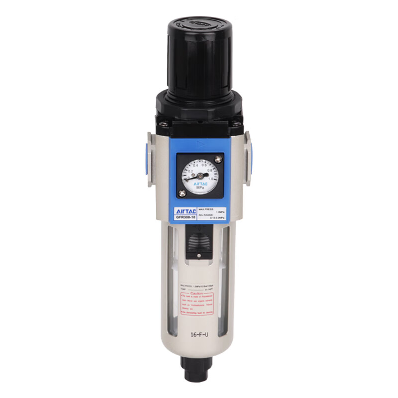 Airtac air source processor air pressure regulating filter GFR200-0608 300-10 400-15 600-25AF1 GFR300-15F1 (differential pressure drainage) 4-point interface
