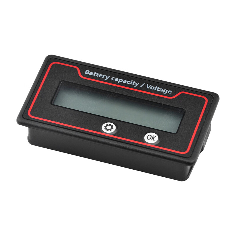 DC9-120V battery power display meter lead-acid lithium battery iron lithium universal custom power display green display