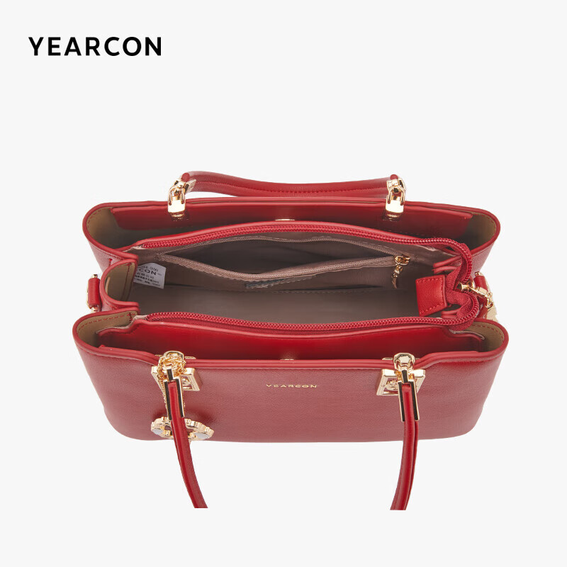 Yierkan Large Capacity Tote Bag Shoulder Crossbody Mother Wedding Bag Handbag Women's Qiji Red New Year's Day Gift