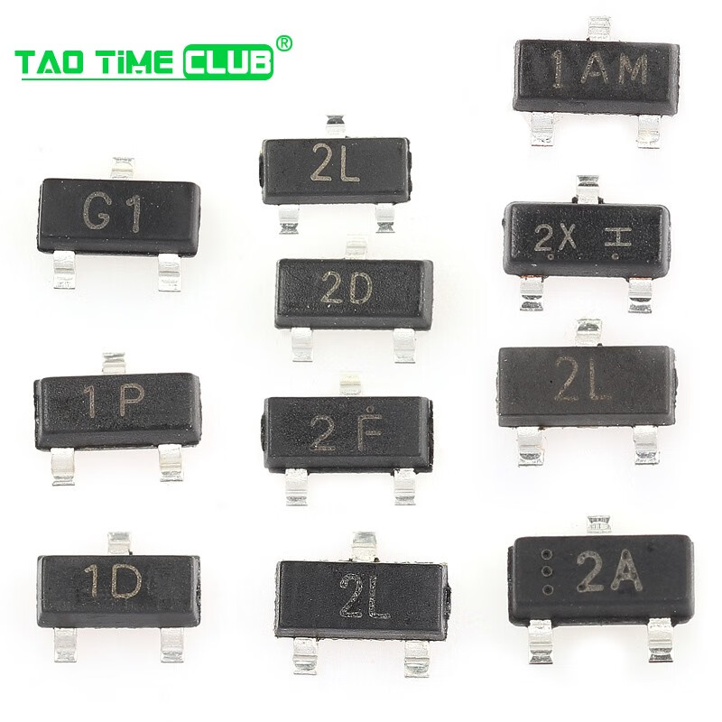 Transistor MMBT5401 MMBTA92 2N3904 A1015 NPN high current printing 2L transistor 2N3904 patch package SOT23 (50 pcs)