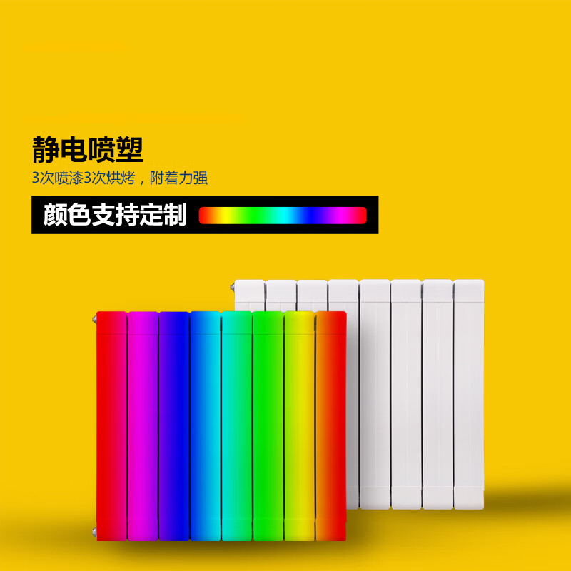 Gemeike household plumbing copper-aluminum composite wall-mounted living room radiator bedroom centralized heating copper-aluminum 7575 radiator 0.6m