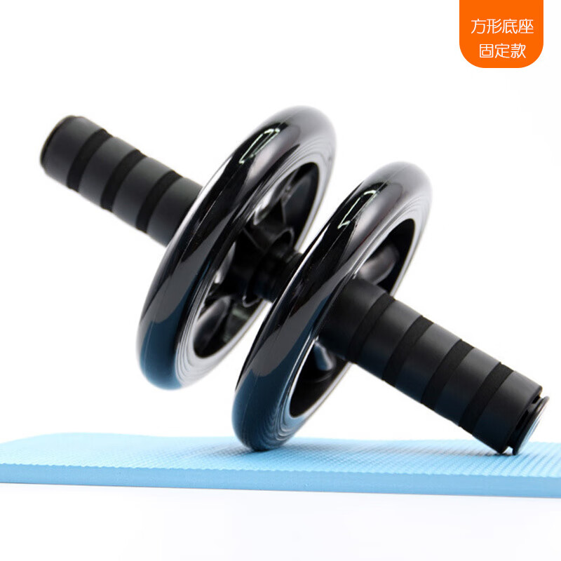 Yun Ran Abdominal Wheel Men's Home Fitness Personal Training Gadget Silent Abdominal Rolls Non-rebound Abdominal Belly Reduction Magic Abdominal Wheel Black Comes with Kneeling Mat
