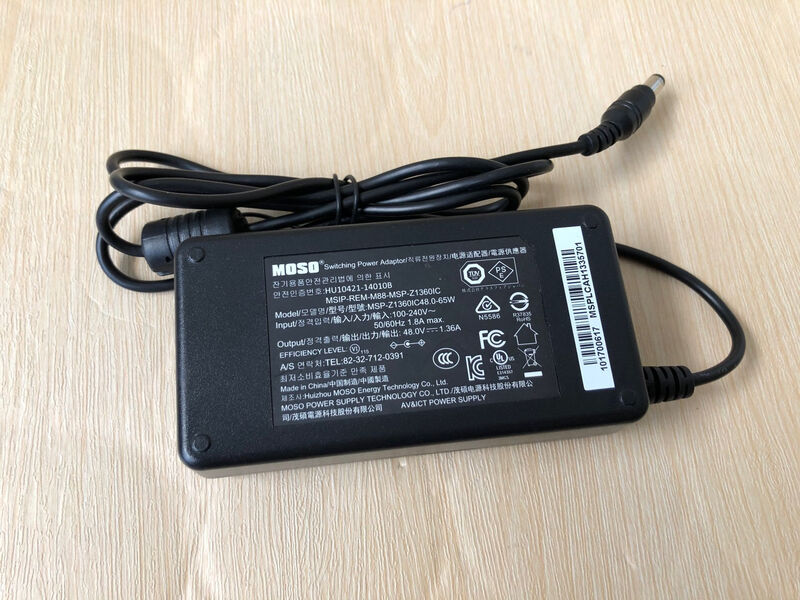 48V1.36Apoe video recorder monitoring power supply MSP-Z1360IC48.0-65W Continental 48V 65W+ line supports detection