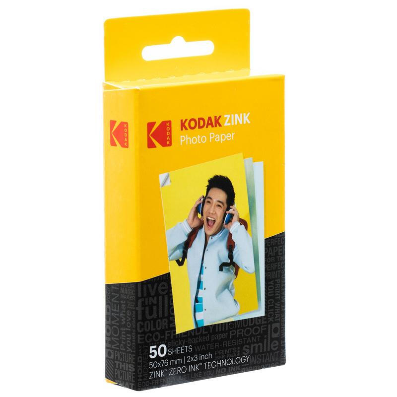 KODAKZink 2X3 inch photo paper Kodak PRINTOMATIC, Smile series instant photo paper instant inkless photo paper 50 sheets