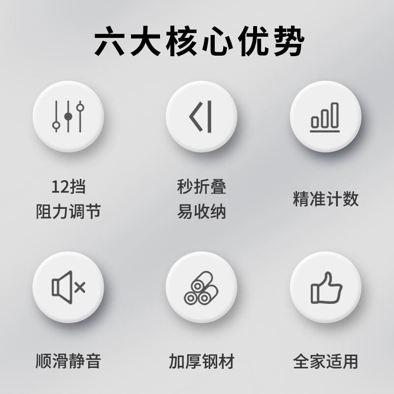 YICHIJIAN rowing machine household foldable fitness machine aerobic indoor fitness equipment hydraulic twelve-level resistance adjustable whole body fat burning - sculls rowing