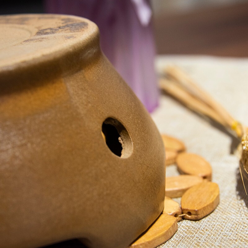 Yishou alcohol stove single household casserole hotel student dormitory portable single party shabu-shabu earth yellow glaze small hot pot single alcohol stove