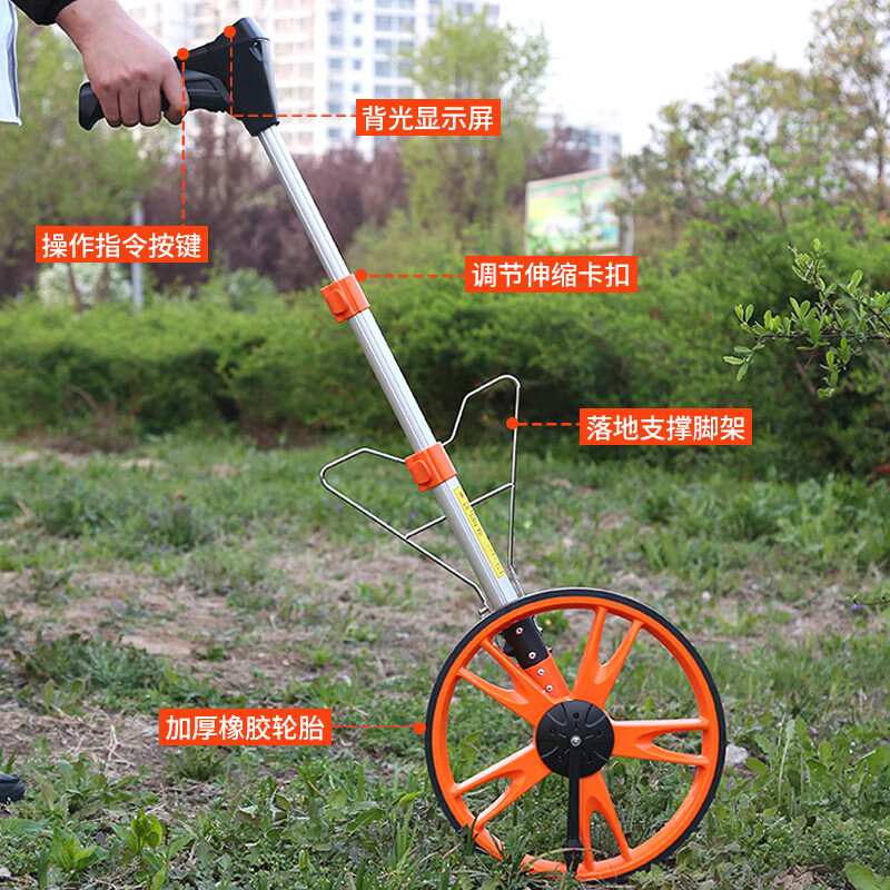 Zhengqi distance meter high-precision distance measurement roller distance measuring wheel roller ruler instrument size measurement artifact digital display tool mechanical distance measuring wheel