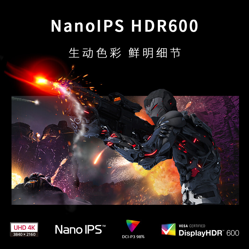99% new LG 27-inch 4K NanoIPS 144Hz (overclocked 160Hz) HDMI2.1 HDR600 1.07 billion colors 1ms PS5 gaming monitor 27GP95R