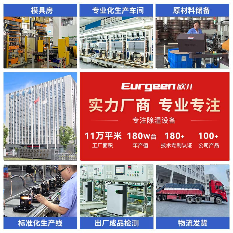 Eurgeen dehumidifier/dehumidifier dehumidification capacity 22 liters/day household basement purification and sterilization intelligent control dehumidifier OJ-223E