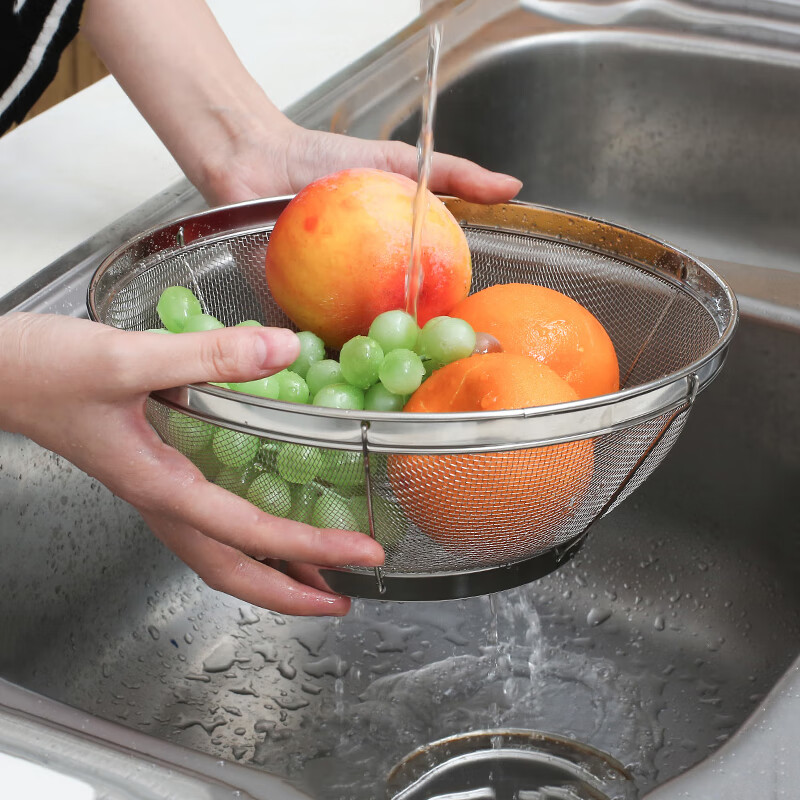 Carole rice washing sieve, vegetable basket, drain basin, rice washing artifact, home washing fruit and vegetable rice basket, kitchen rice washing basin, rice washing sieve 28