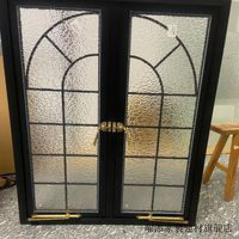 Yaotian French retro iron art old steel window dining room living room rectangular partition study loft lighting window glass window French retro iron art old steel window dining room living room long