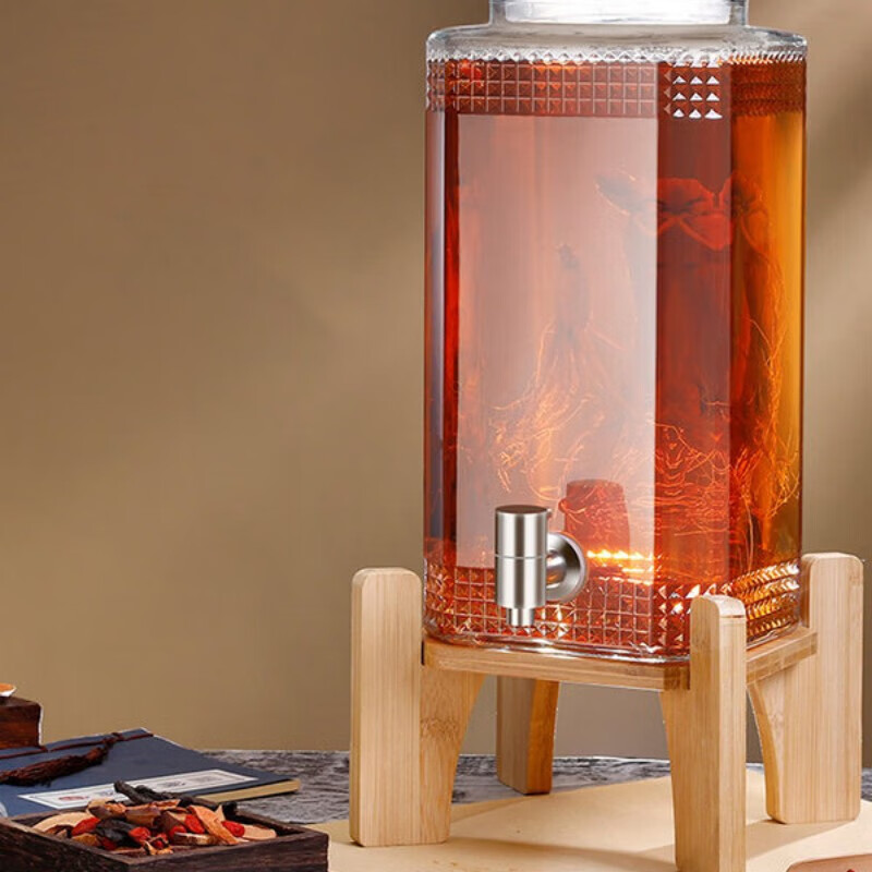 Wilkie Soaking Wine Bottle Faucet Accessories Wine Tank Soaking Wine Glass Bottle Faucet Soaking Wine Tank Wine Jar Wine Jar Wine Jug Stainless Steel 304 Stainless Steel Faucet + Filter 12mm